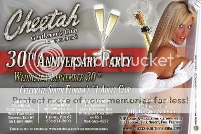 Cheetah's 30th Anniversary Party